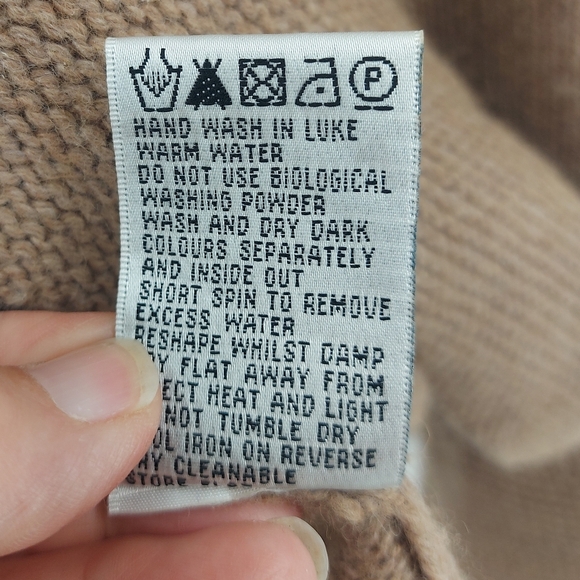 Boden Wool Cashmere Blend Brown Floral Cardigan - Picture 5 of 6